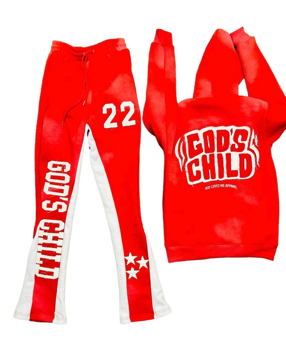 RED GOD’S CHILD DISTRESSED SET- MARCH 1ST DROP