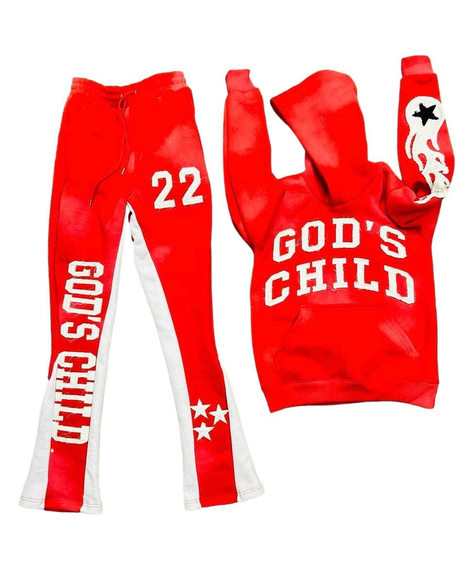RED GOD’S CHILD DISTRESSED SET- MARCH 1ST DROP